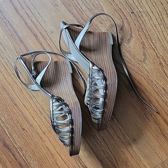 Bakers Retro bronze wedge sandals with ankle strap - Picture 6 of 6